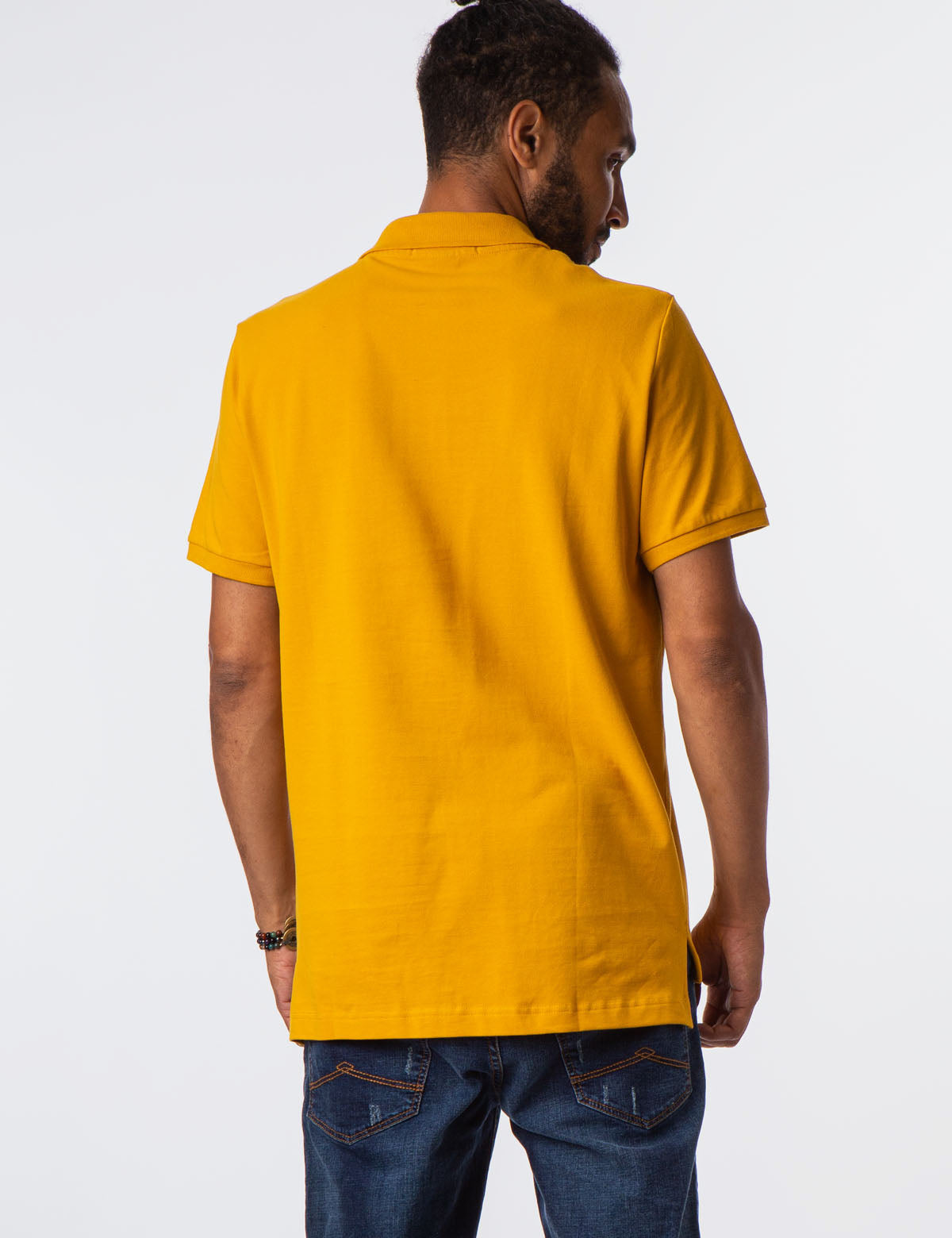 Men's Cotton Pique Polo Shirt with Logo | Small Casual Fit