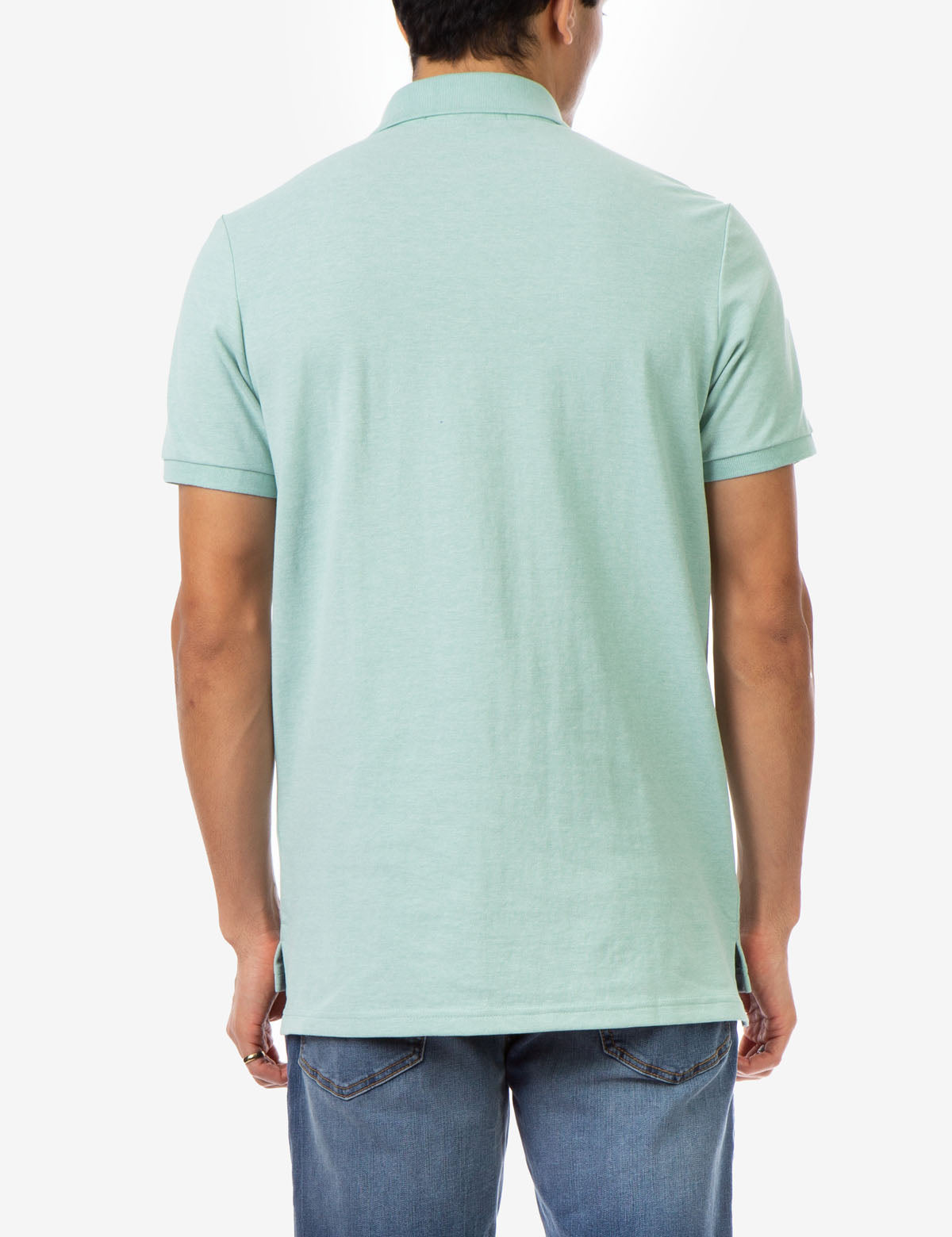 Men's Cotton Pique Polo Shirt with Logo | Small Casual Fit