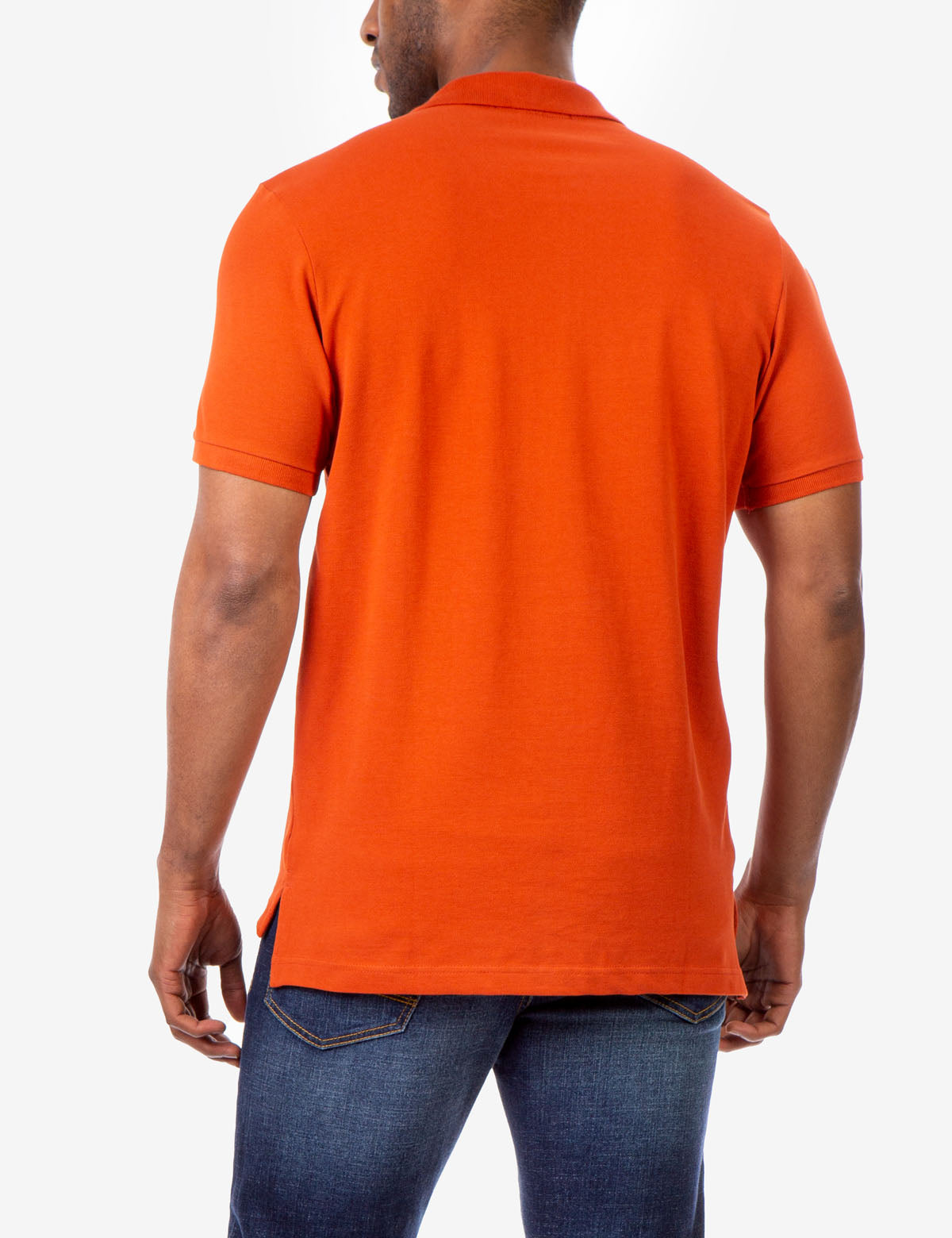 Men's Cotton Pique Polo Shirt with Logo | Small Casual Fit
