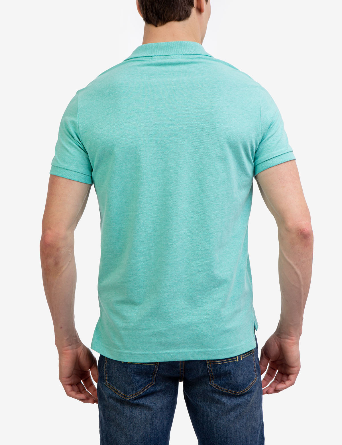 Men's Cotton Pique Polo Shirt with Logo | Small Casual Fit