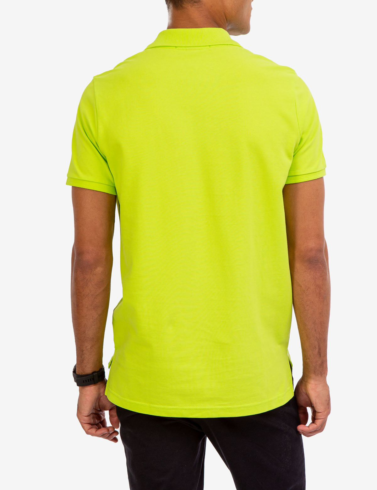 Men's Cotton Pique Polo Shirt with Logo | Small Casual Fit