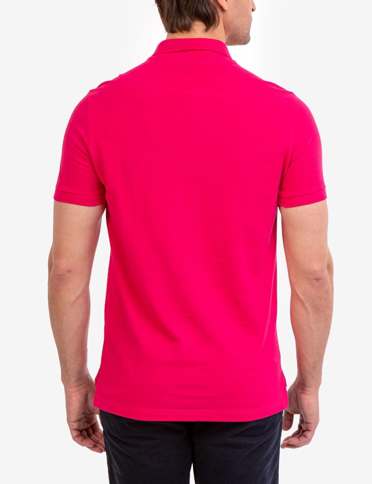 Men's Cotton Pique Polo Shirt with Logo | Small Casual Fit