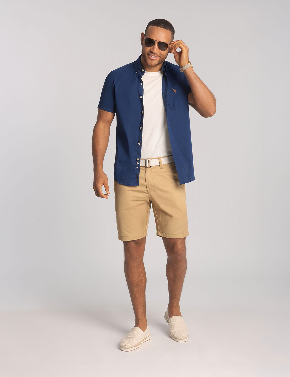Stretch Twill Shorts with Comfort Waistband | Casual & Relaxed Fit