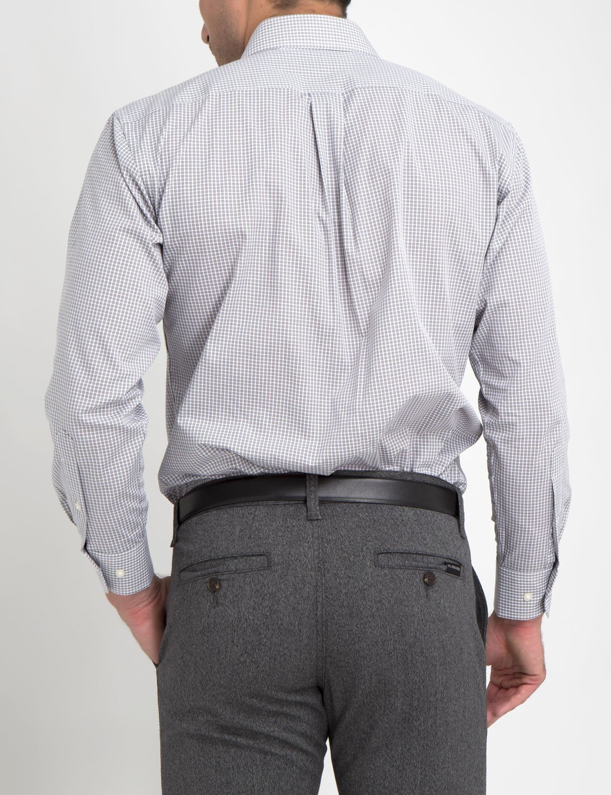 Plaid Dress Shirt for Men | Cotton-Polyester Blend & Regular Fit