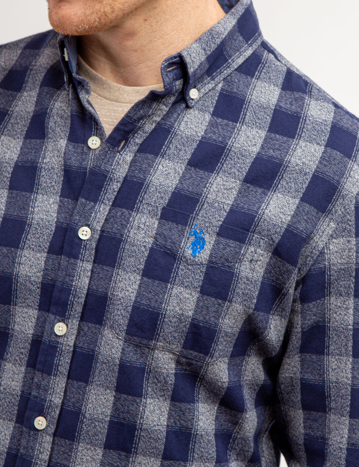 Plaid Cotton Long Sleeve Shirt for Men | Jaspe Style