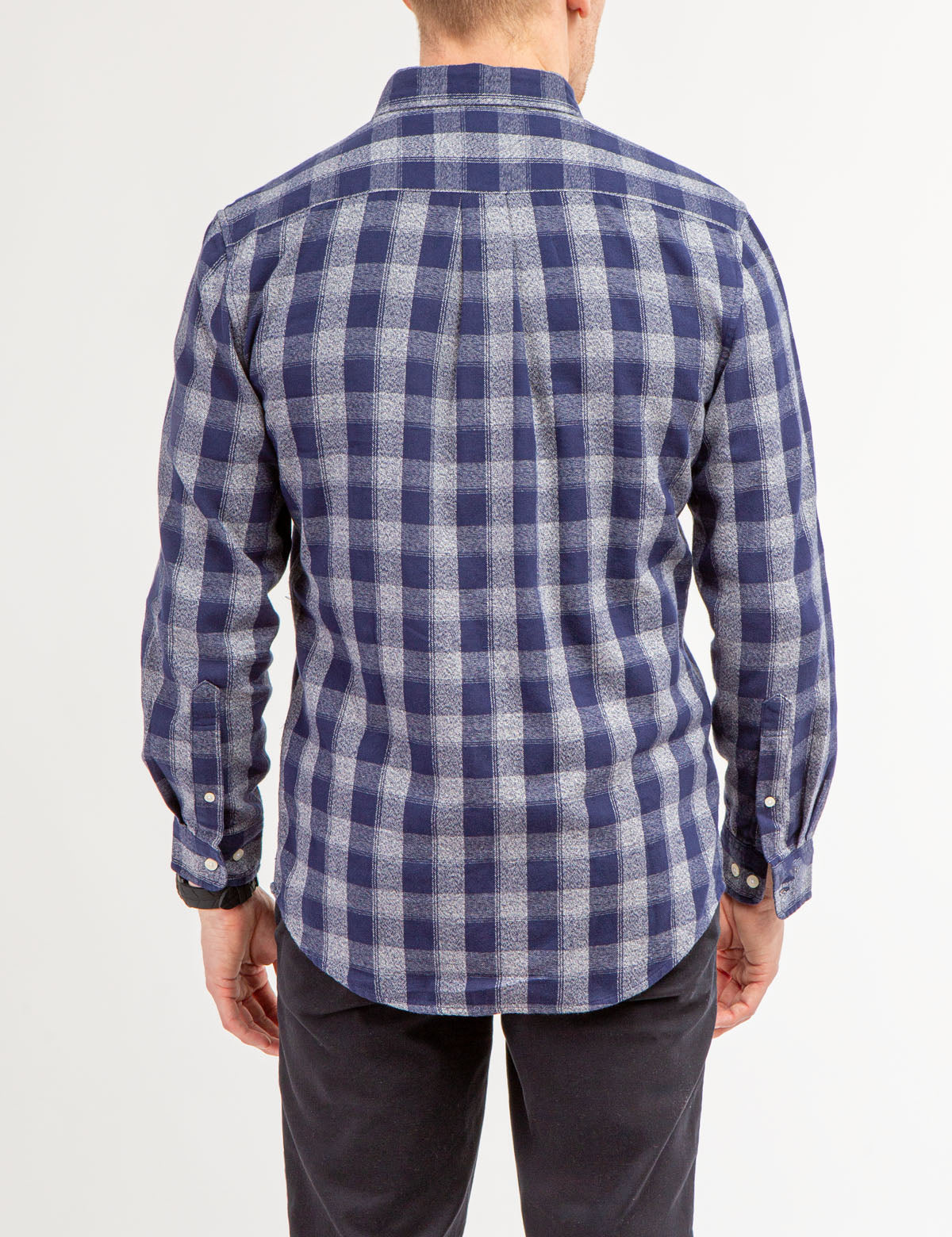 Plaid Cotton Long Sleeve Shirt for Men | Jaspe Style
