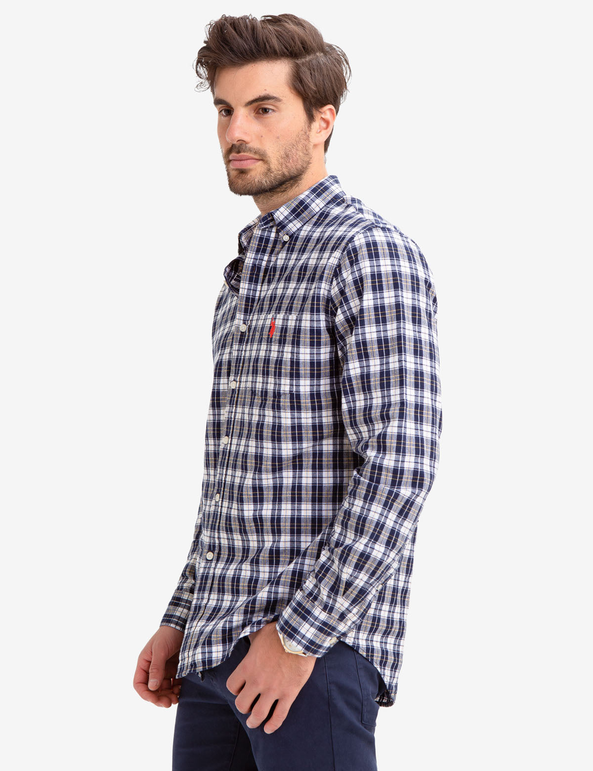 Plaid Woven Shirt for Men | 100% Cotton & Machine Wash | U.S. Polo Assn.