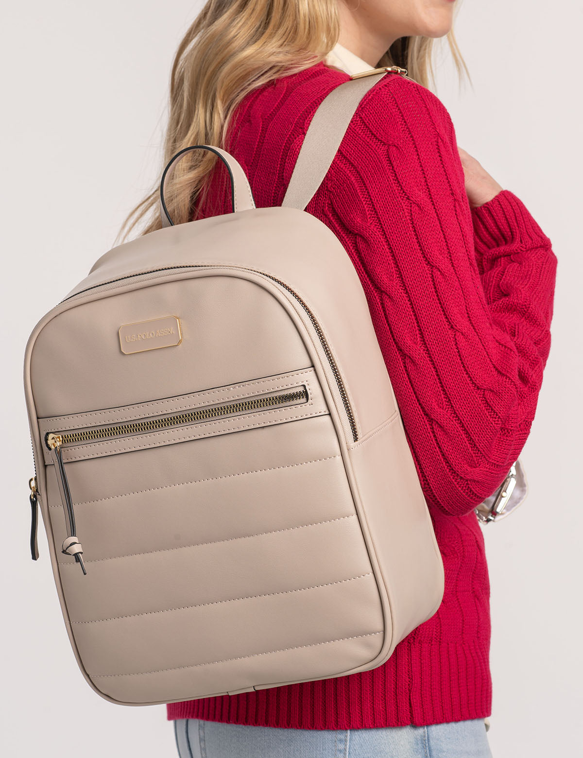 Luxury Quilted Backpack with Adjustable Straps & Zippered Pockets | CHANNEL