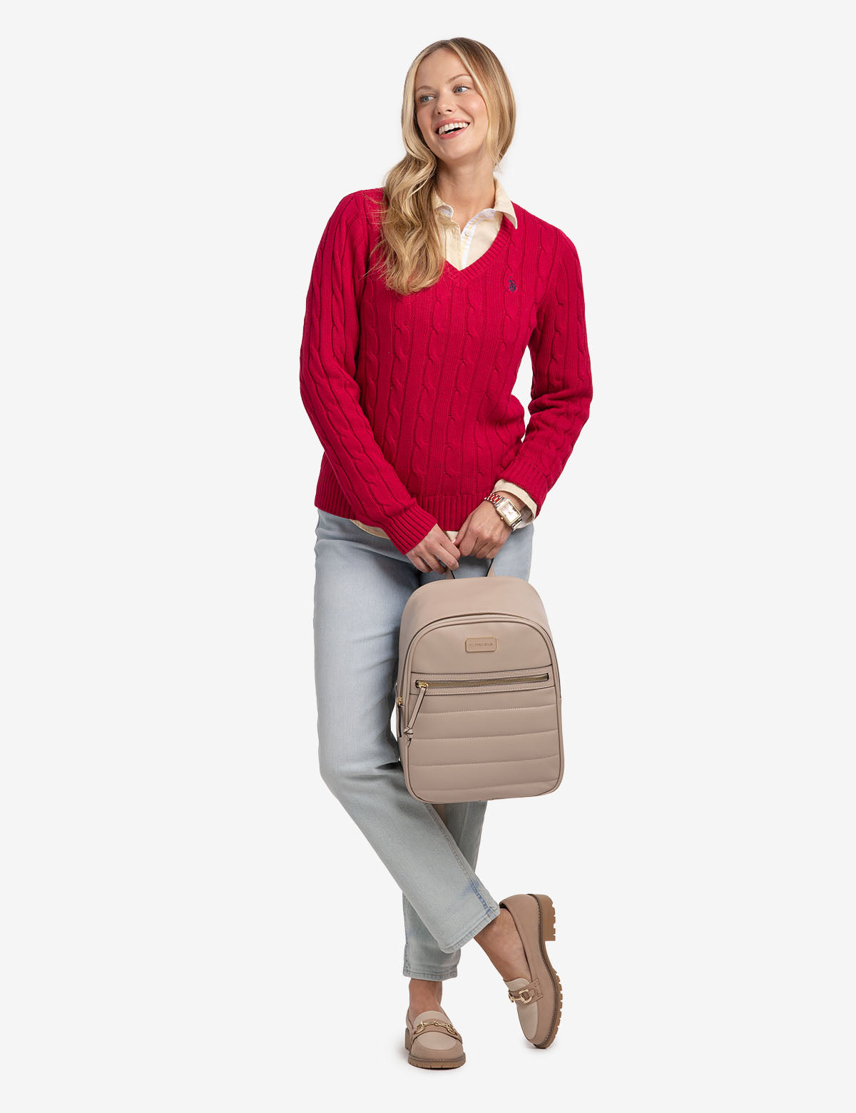 Luxury Quilted Backpack with Adjustable Straps & Zippered Pockets | CHANNEL