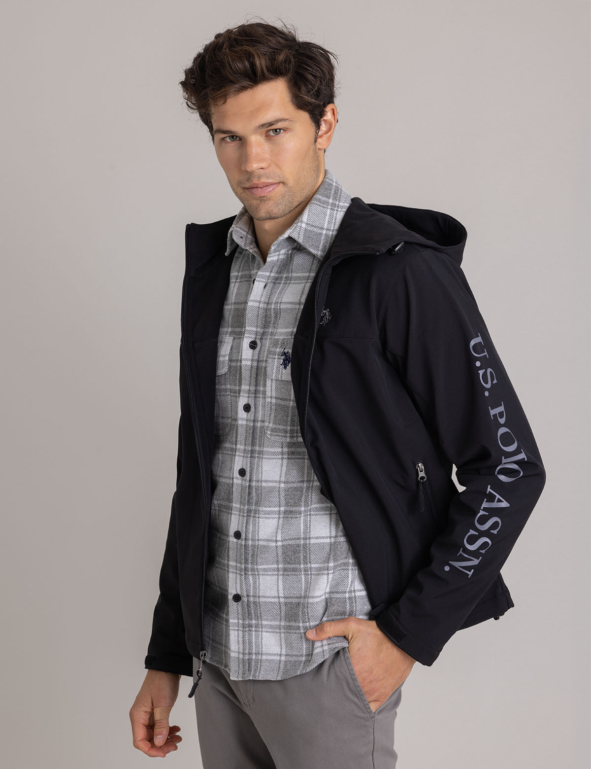 Polar Fleece Bonded Jacket with Wordmark | Waterproof & Warm