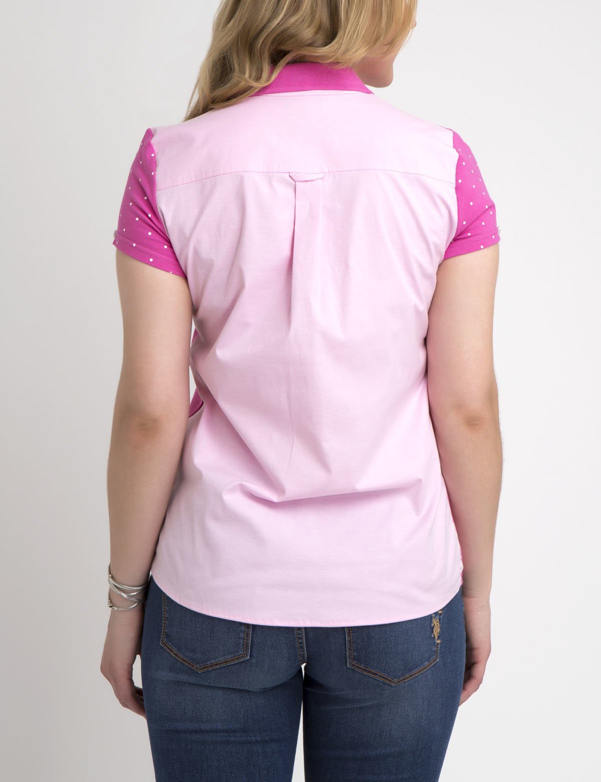 Premium Dot Oxford Polo Shirt with Ribbed Collar | Cotton Blend