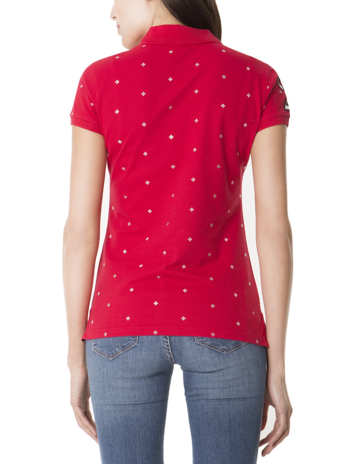 Premium Dot Polo Shirt with Embroidered Logo & Foil Print | Classic Fit