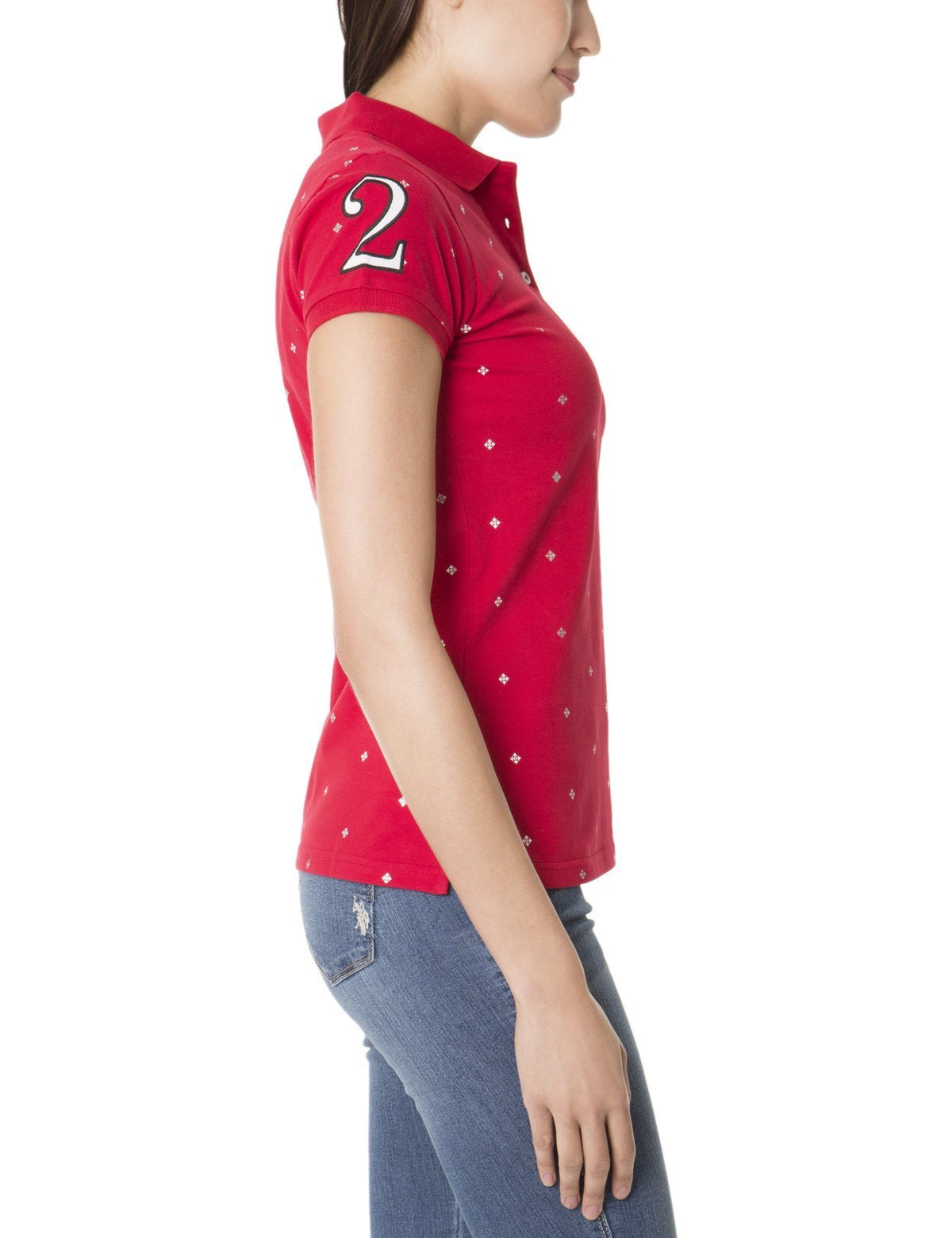 Premium Dot Polo Shirt with Embroidered Logo & Foil Print | Classic Fit