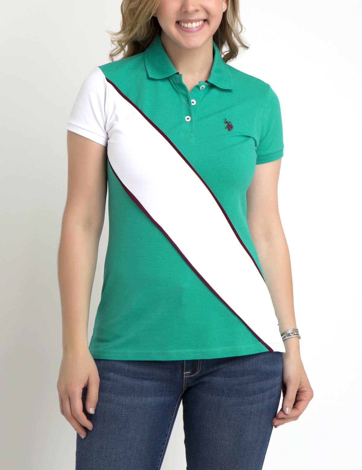 Premium Cotton Slash Polo Shirt with Contrast Collar | Solid Rib Detail