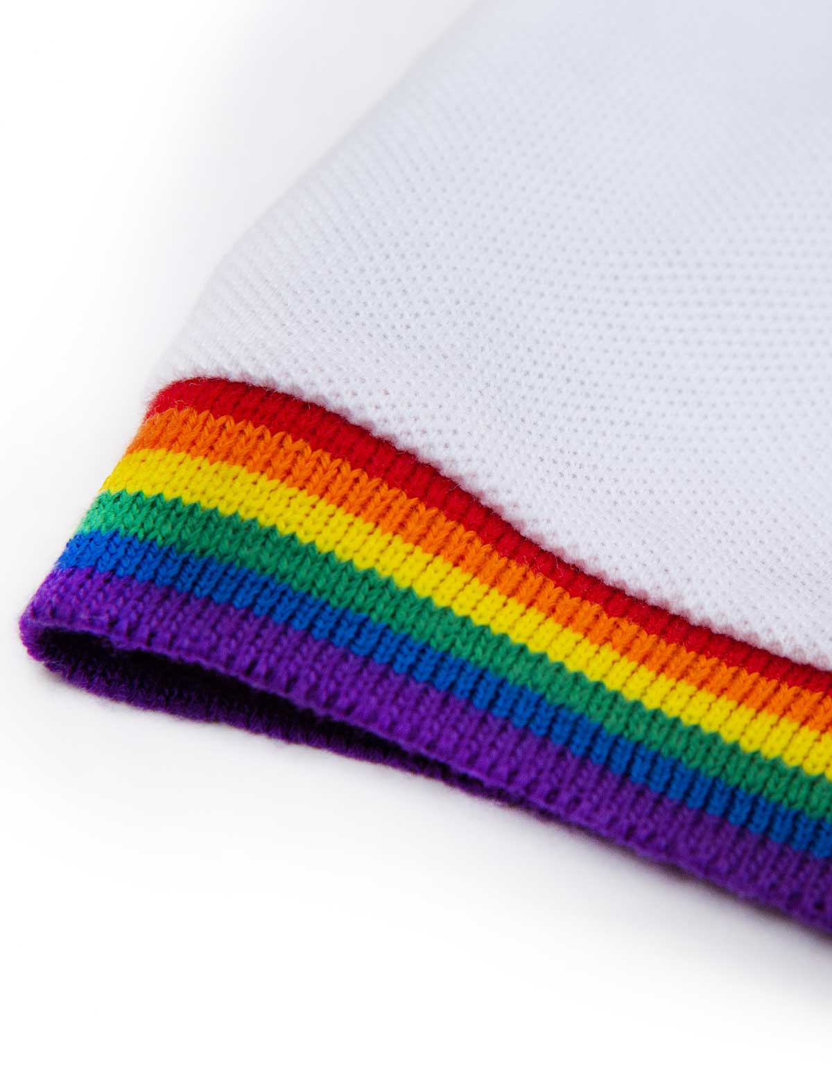 Pride Solid Polo Shirt with Rainbow Details | LGBTQ+ Apparel