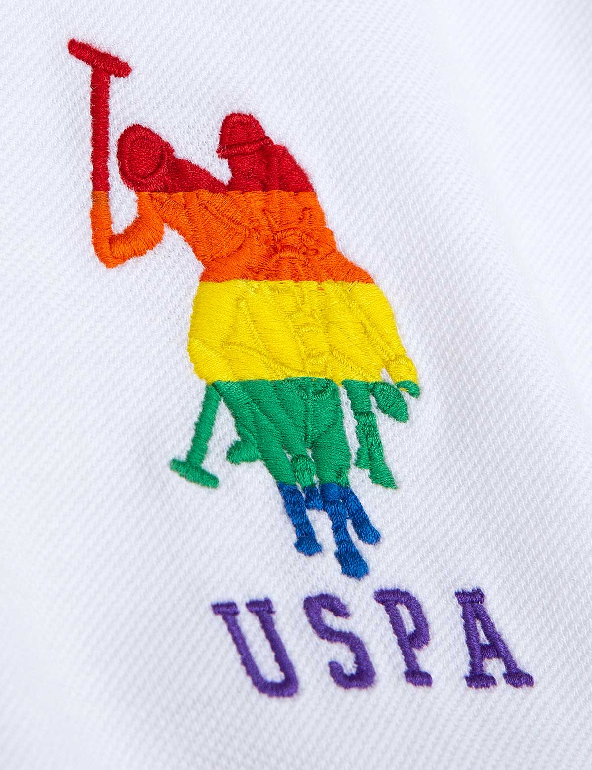 Pride Solid Polo Shirt with Rainbow Details | LGBTQ+ Apparel