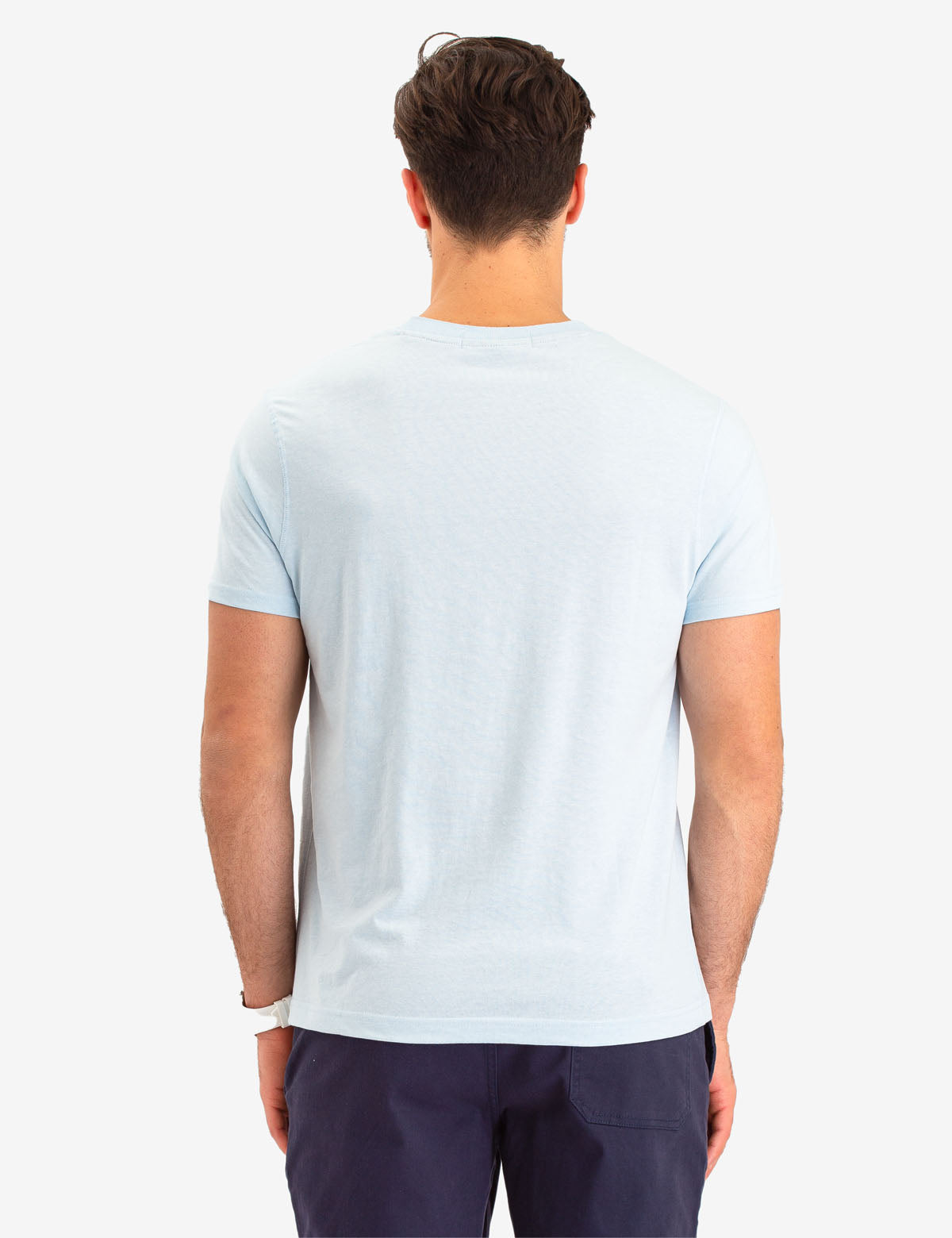 Printed Heather Henley T-Shirt with Short Sleeves | U.S. Polo Assn.