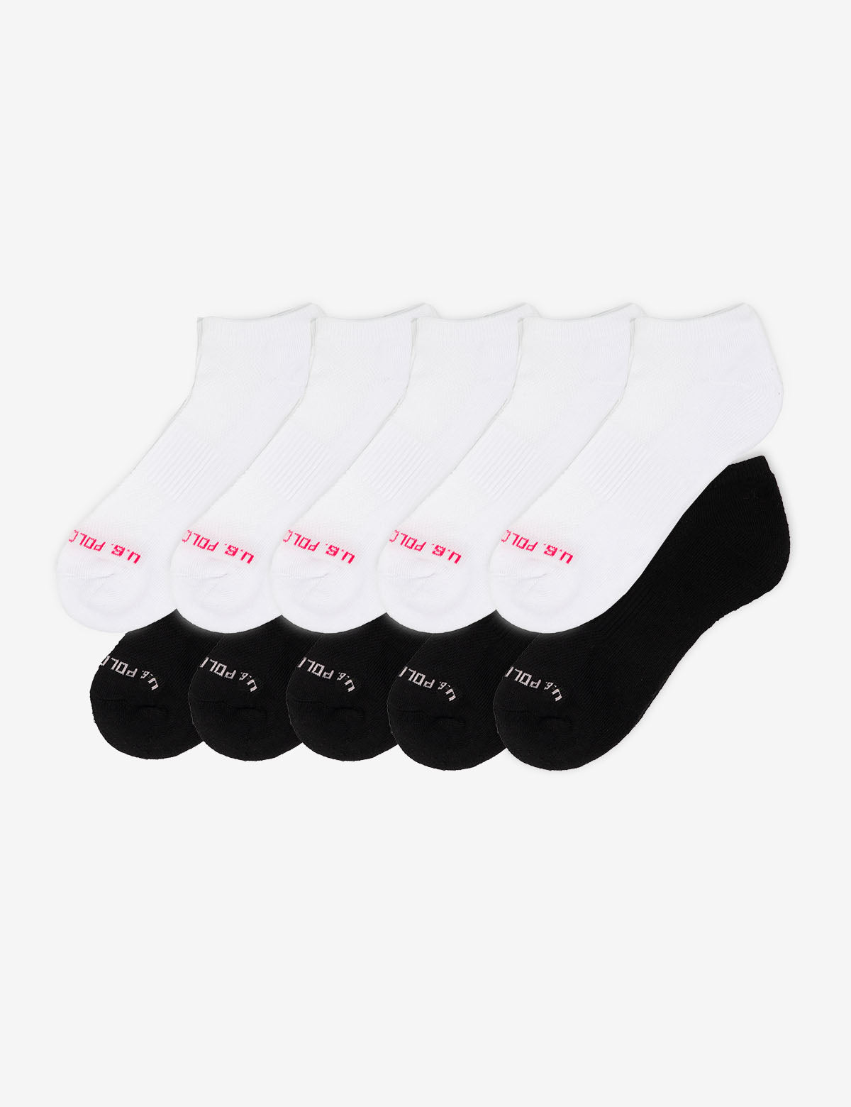 Women's 10-Pack Black & White Low Cut Socks | Assorted Styles