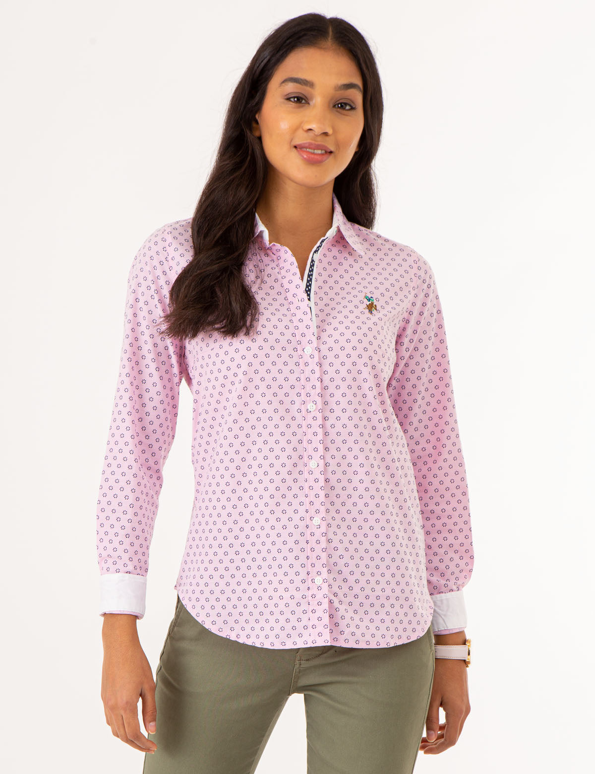 Printed Oxford Shirt in Poplin Fabric | Casual Wear