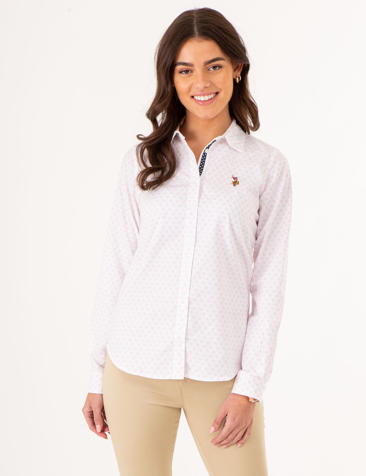 Printed Oxford Shirt in Poplin Fabric | Casual Wear