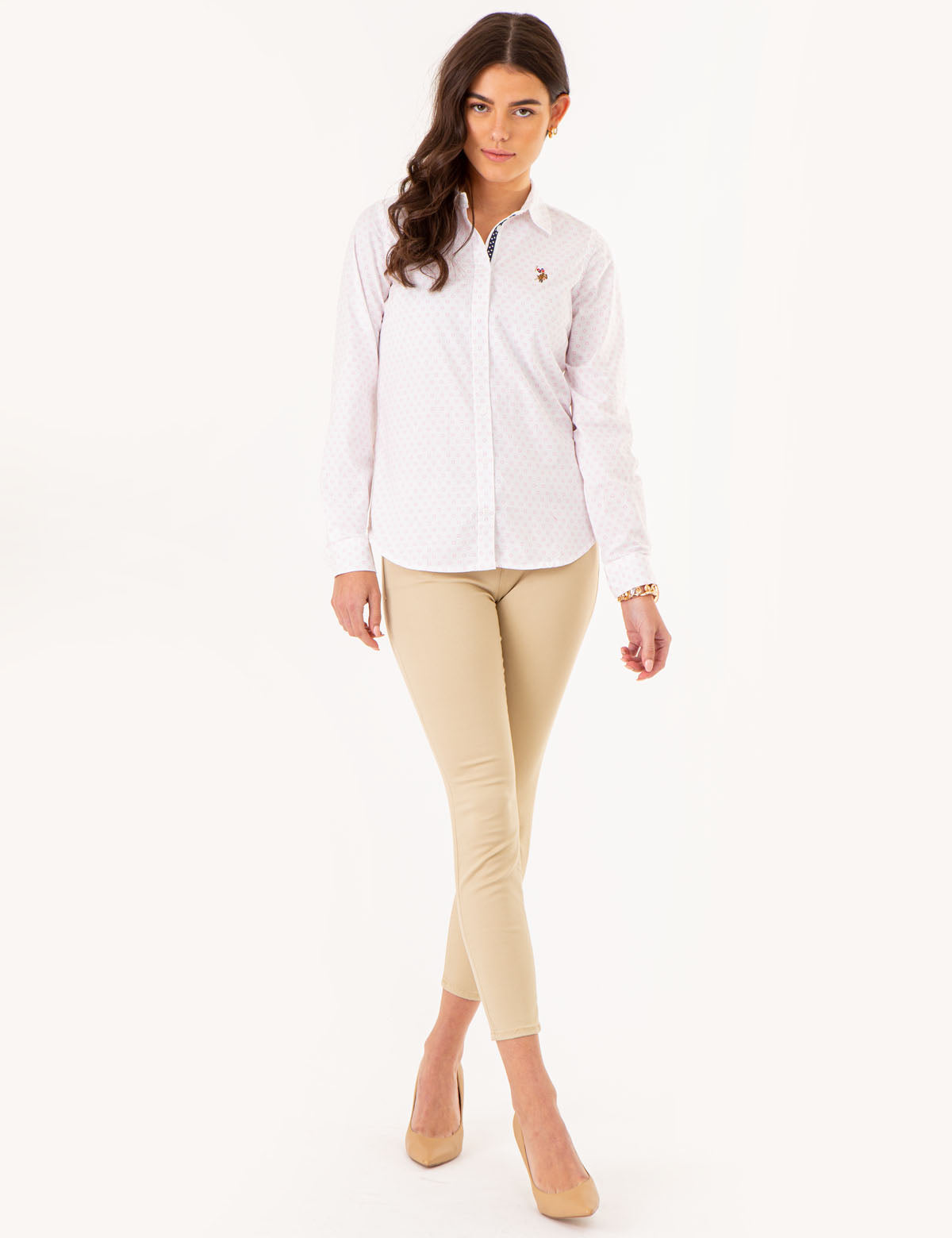 Printed Oxford Shirt in Poplin Fabric | Casual Wear