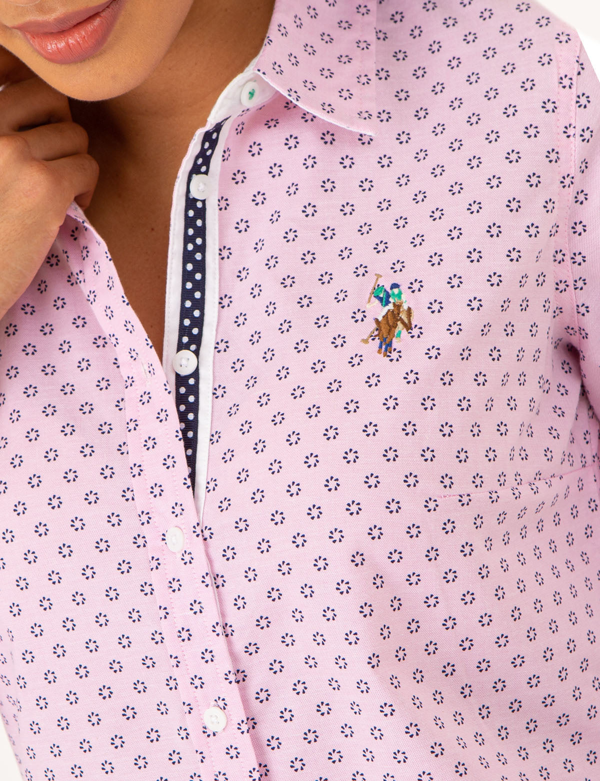 Printed Oxford Shirt in Poplin Fabric | Casual Wear
