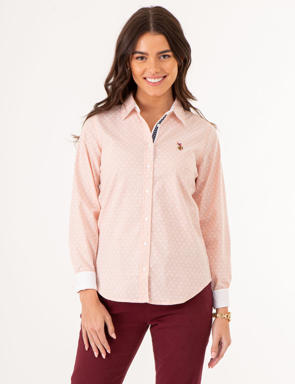 Printed Oxford Shirt in Poplin Fabric | Casual Wear