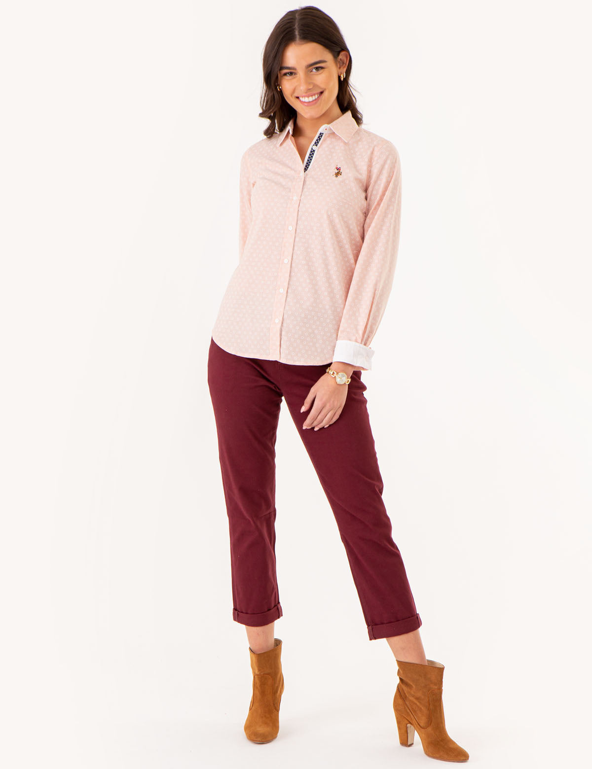 Printed Oxford Shirt in Poplin Fabric | Casual Wear