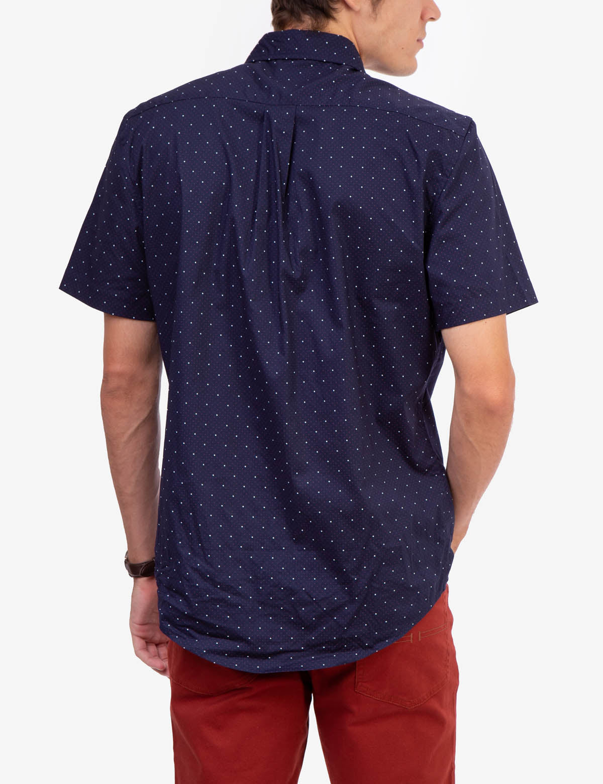 Printed Cotton Short Sleeve Shirt with Abstract Design | Button-Up Casual Wear