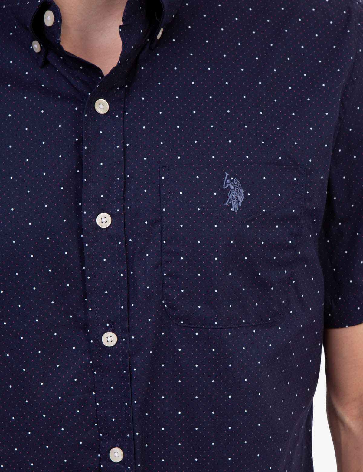 Printed Cotton Short Sleeve Shirt with Abstract Design | Button-Up Casual Wear