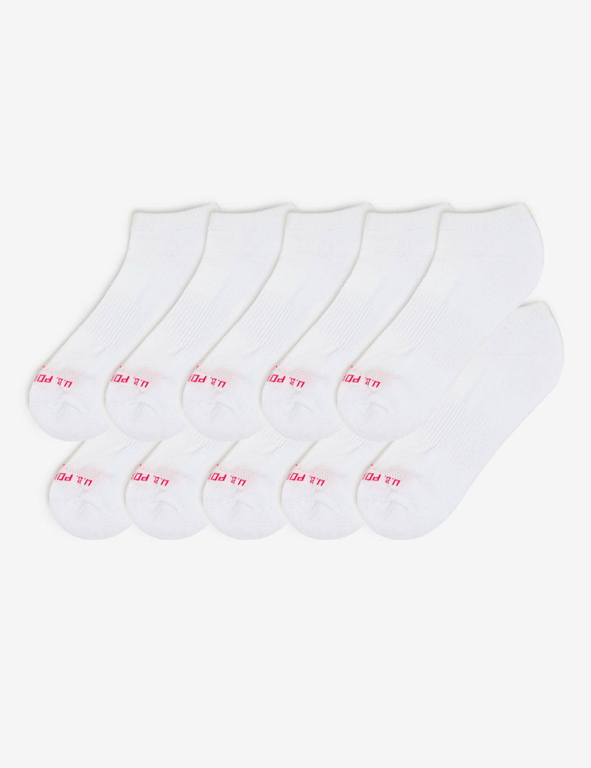 Women's 10-Pack White Low Cut Socks | Everyday Comfort