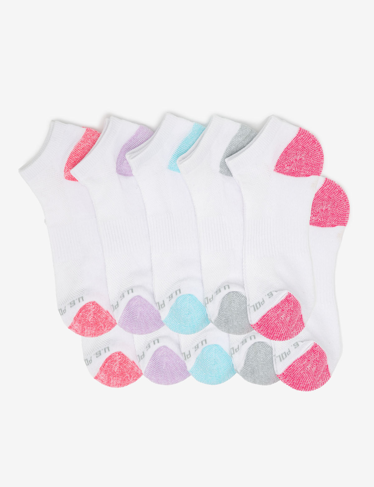 Women's Low Cut Ankle Socks 10-Pack | White Tipped
