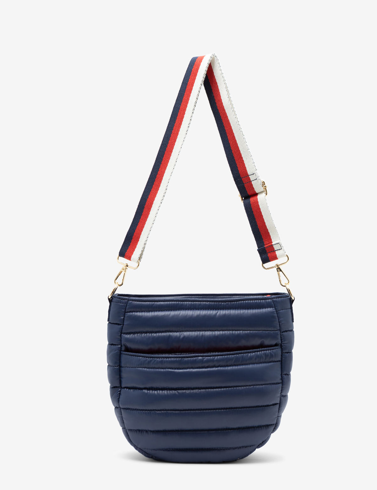 Quilted Hobo Crossbody Bag with Adjustable Strap & Zip Pockets | Nylon