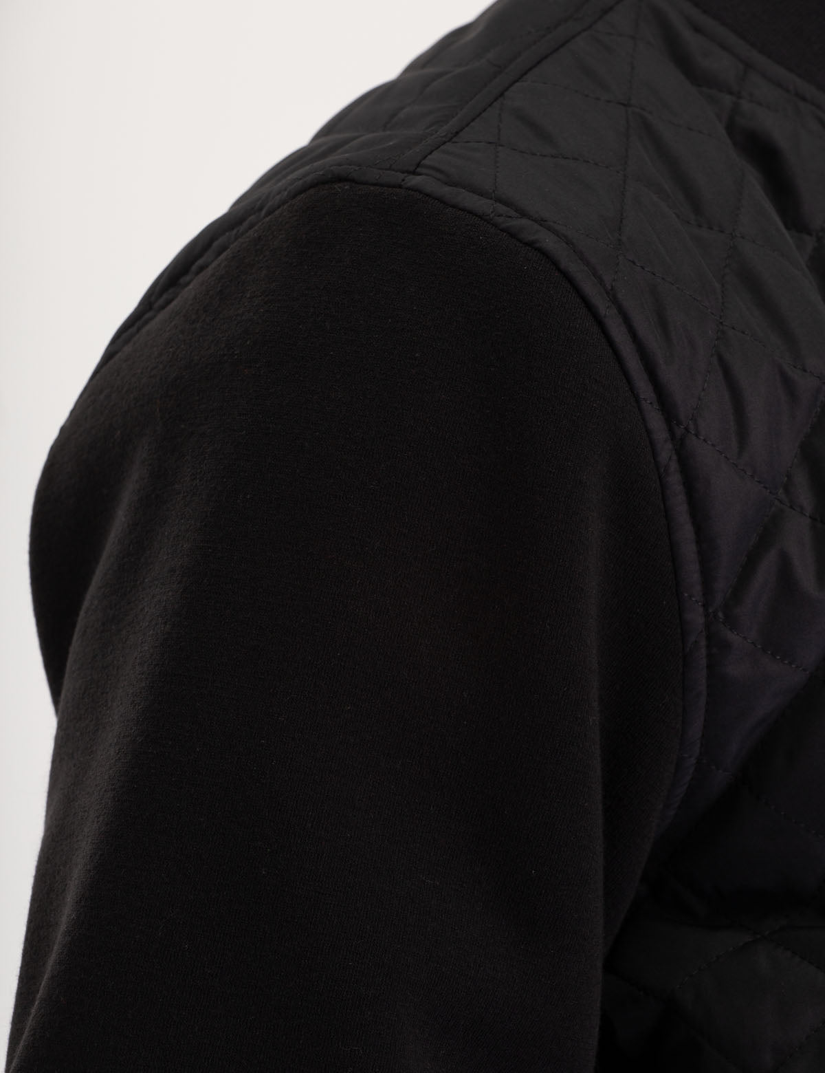 Quilted Knit Jacket with Embroidered Logo | Machine Washable