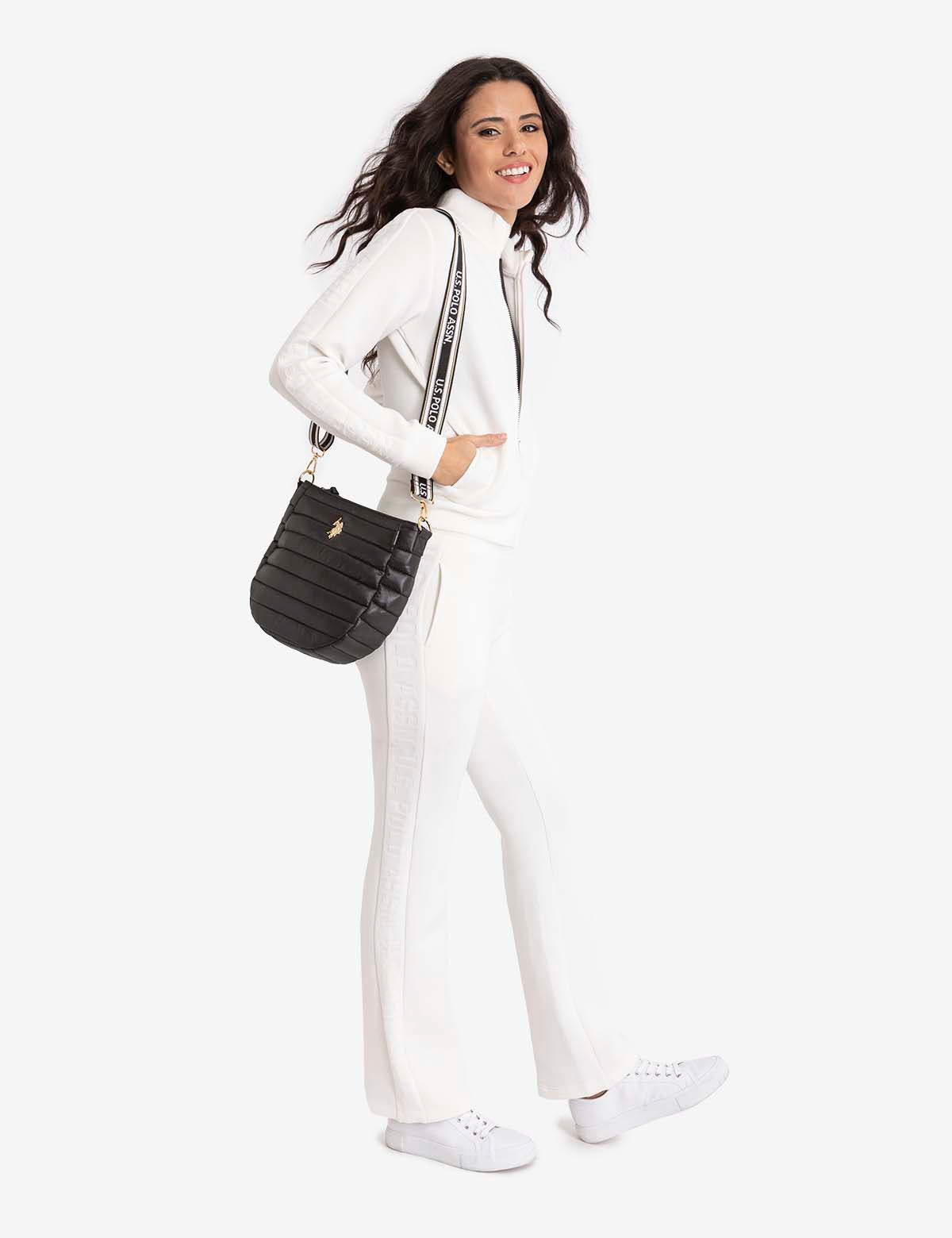 Quilted U Crossbody Bag for Women | Stylish & Compact