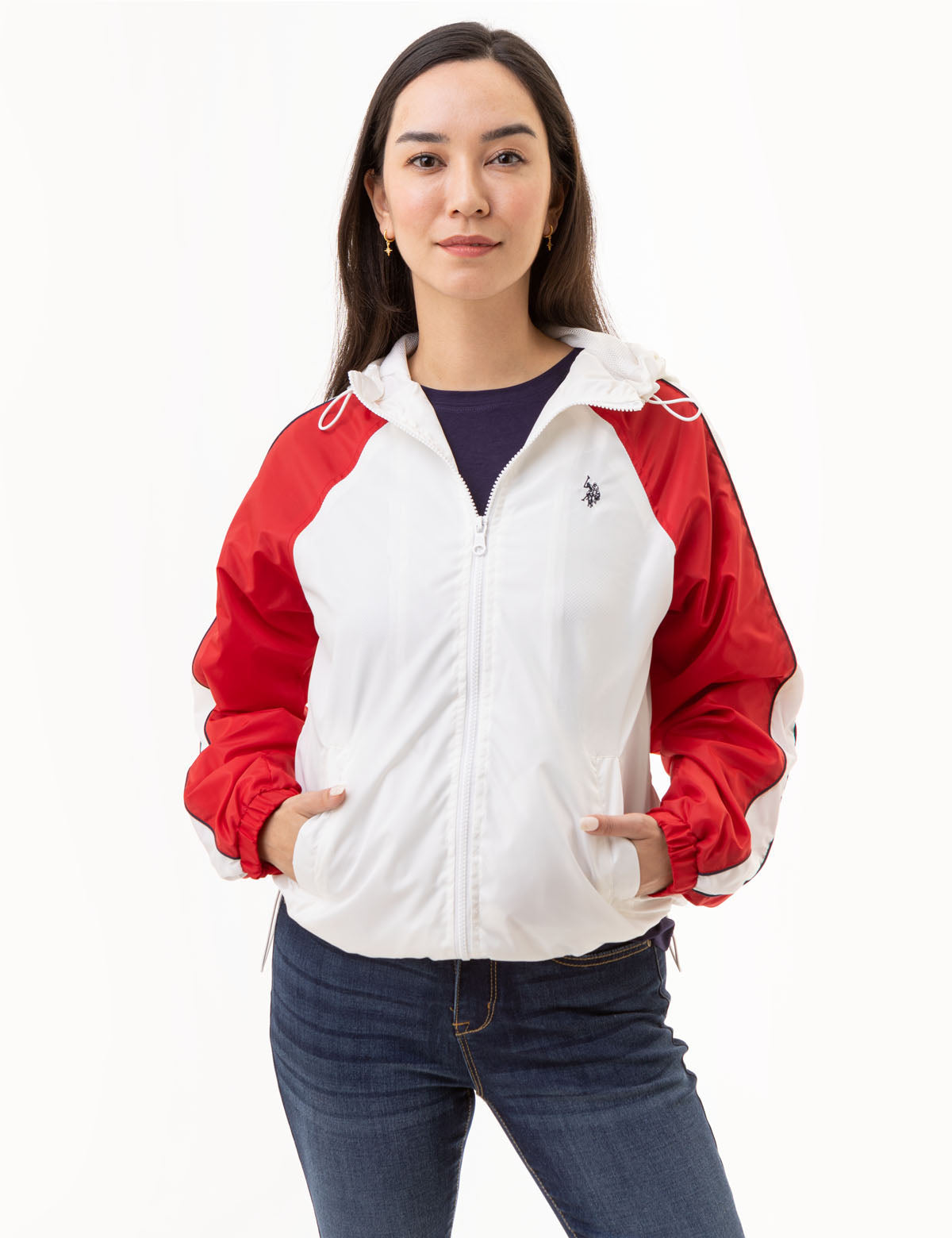 Raglan Colorblock Varsity Windbreaker Jacket | Colobrlock