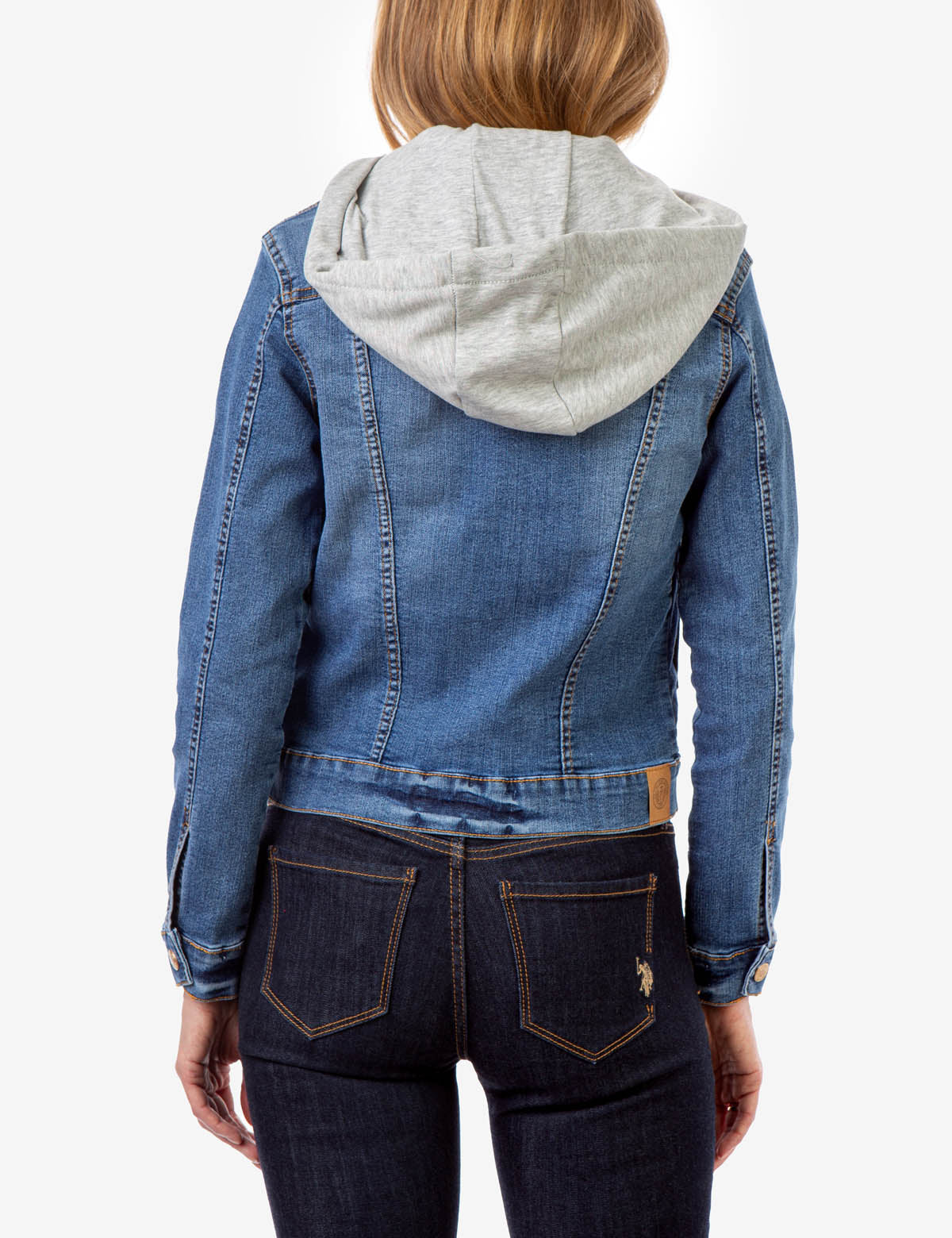 Eco-Friendly Denim Jacket with Detachable Hood | REPREVE® Recycled