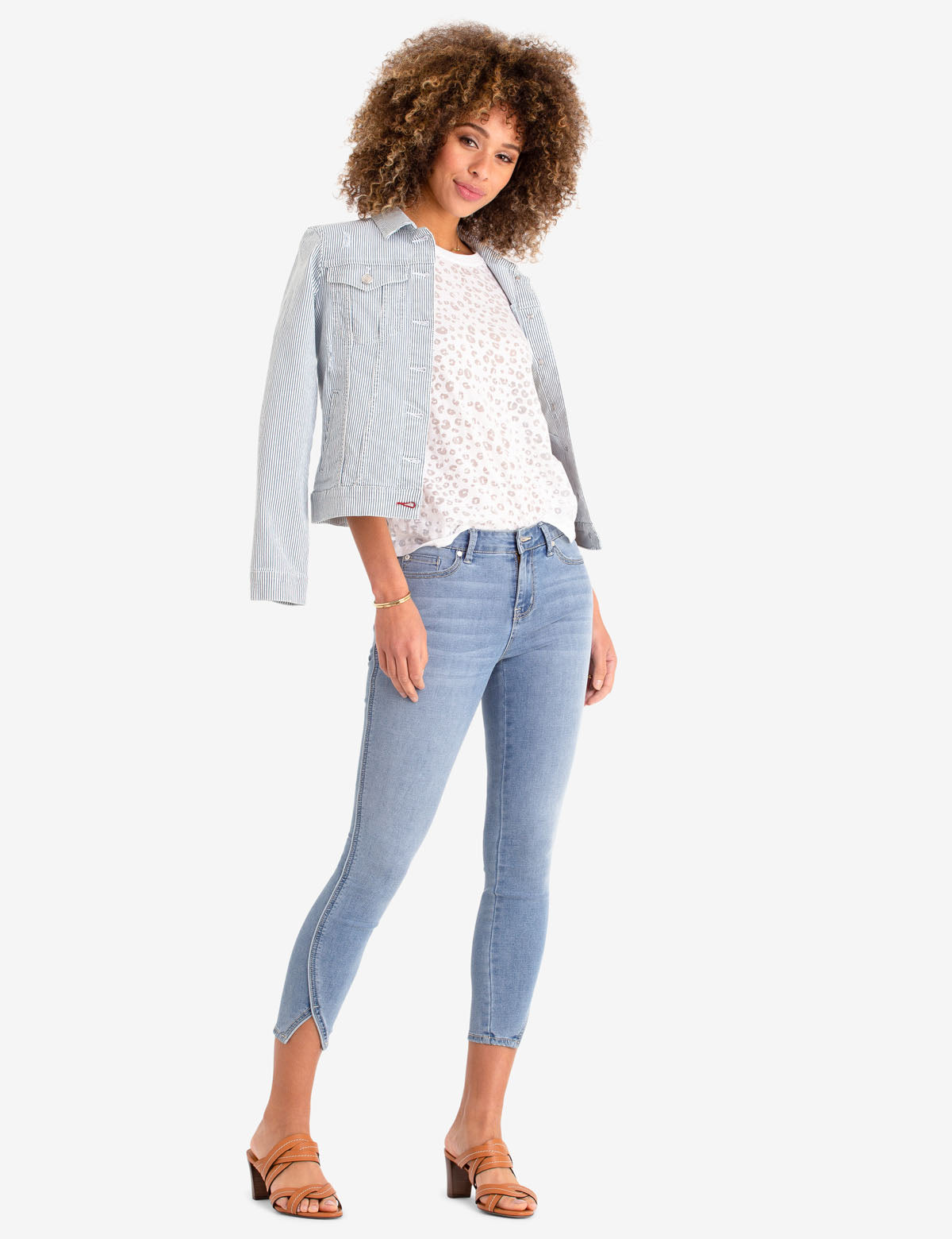 Mid Rise Crop Jegging with Piping | REPREVE® Stretch Denim