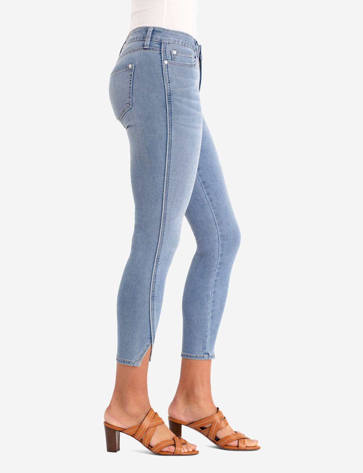 Mid Rise Crop Jegging with Piping | REPREVE® Stretch Denim