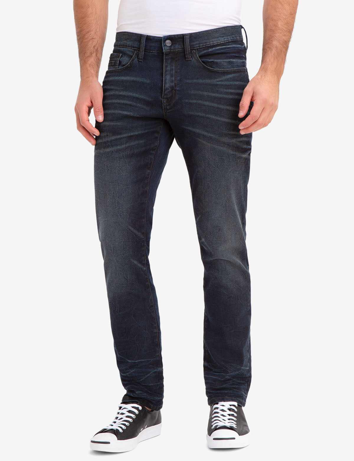 Eco-Friendly Slim Straight Distressed Jeans | REPREVE® Recycled Denim