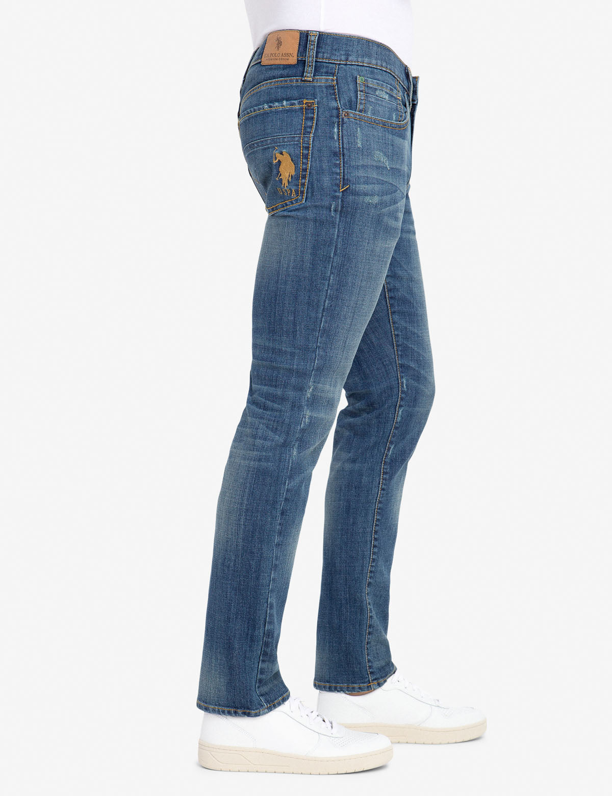 Eco-Friendly Slim Straight Jeans with REPREVE® Stretch | U.S. Polo Assn.