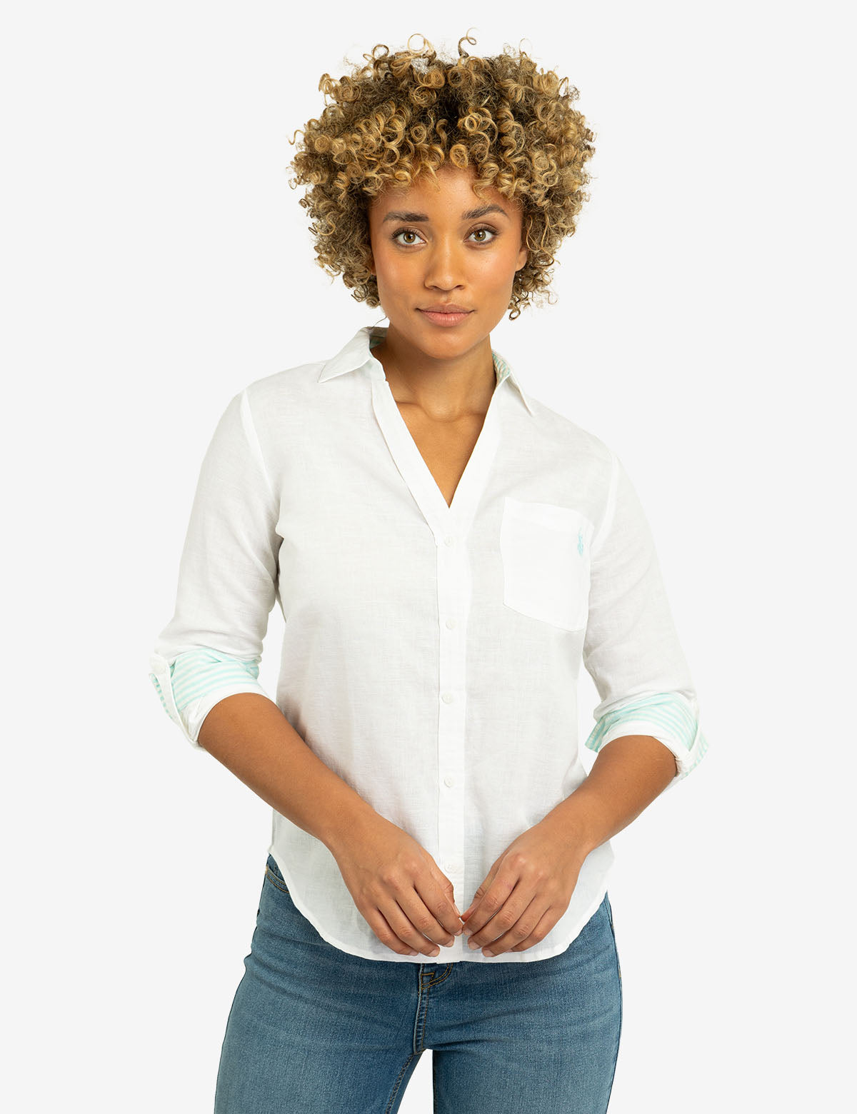 Roll Sleeve Linen Shirt for Men | Breathable Summer Casual Wear