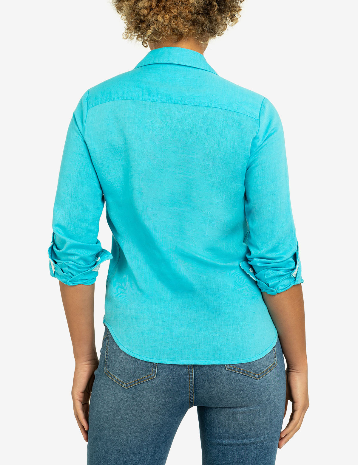Roll Sleeve Linen Shirt for Men | Breathable Summer Casual Wear