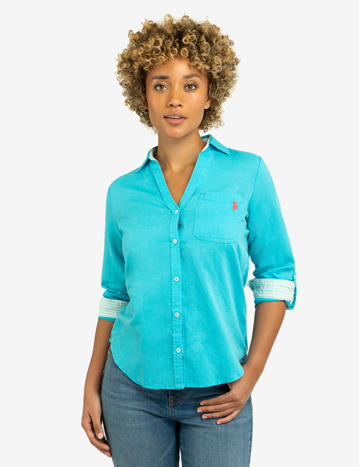 Roll Sleeve Linen Shirt for Men | Breathable Summer Casual Wear