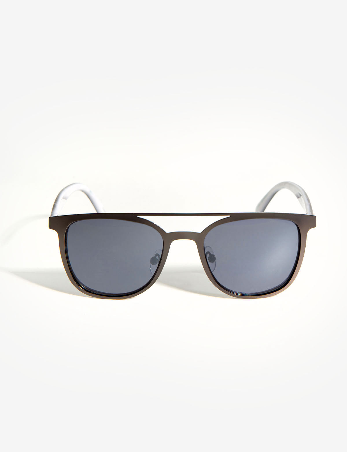 Woodgrain Aviator Sunglasses with UV Protection & Microfiber Pouch