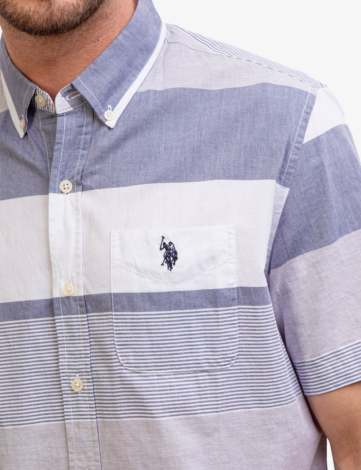 Short Sleeve Stripe Shirt | Royal Weave