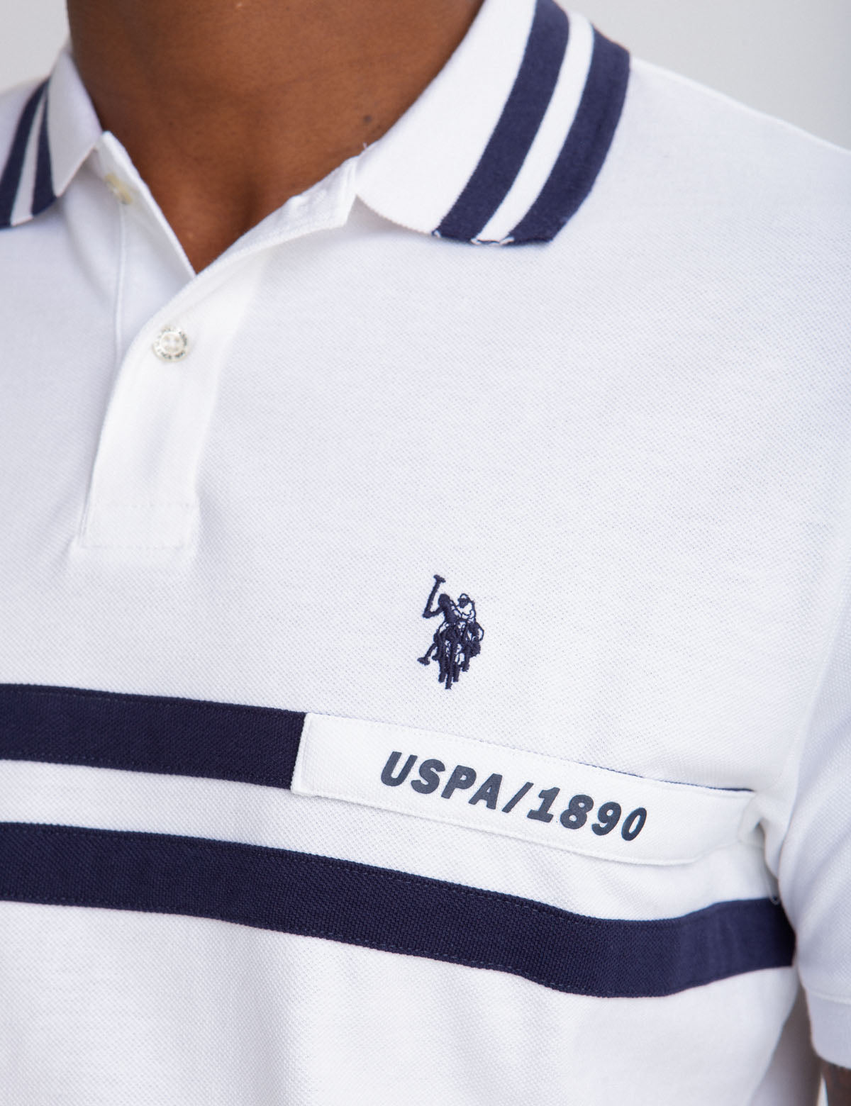 Men's Cotton Polo Shirt with Embroidered Logo | USPA 1890
