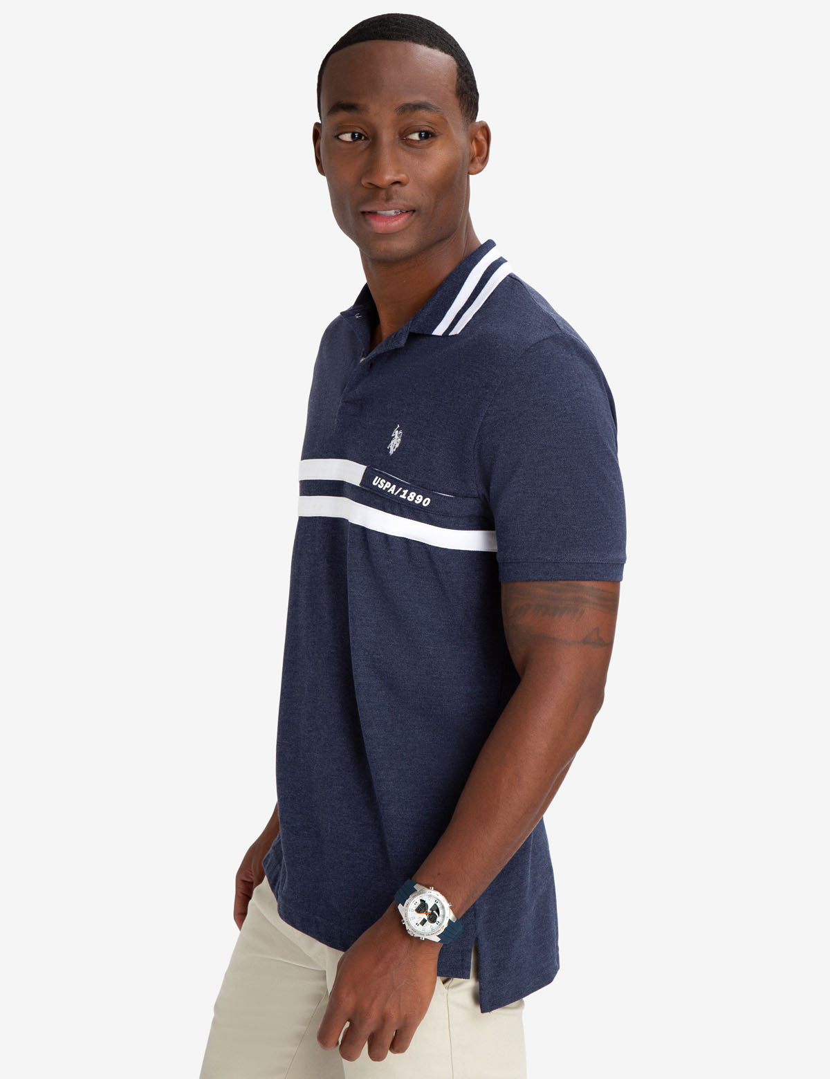 Men's Cotton Polo Shirt with Embroidered Logo | USPA 1890