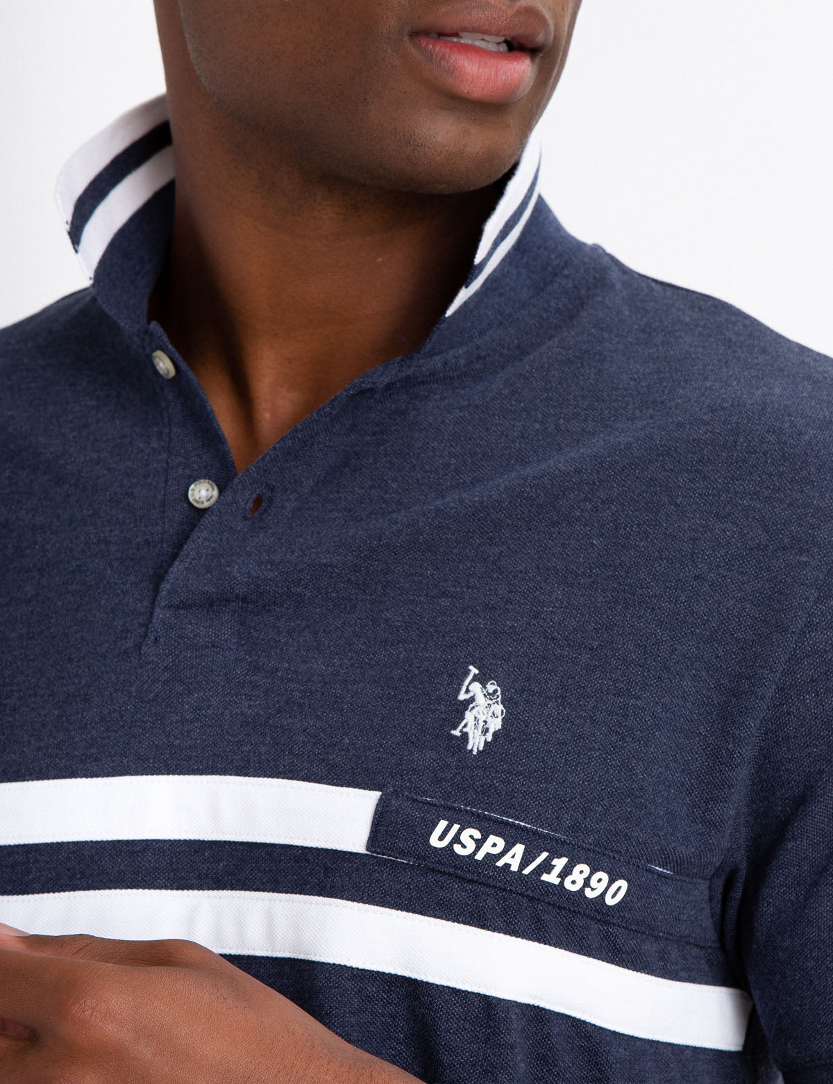 Men's Cotton Polo Shirt with Embroidered Logo | USPA 1890