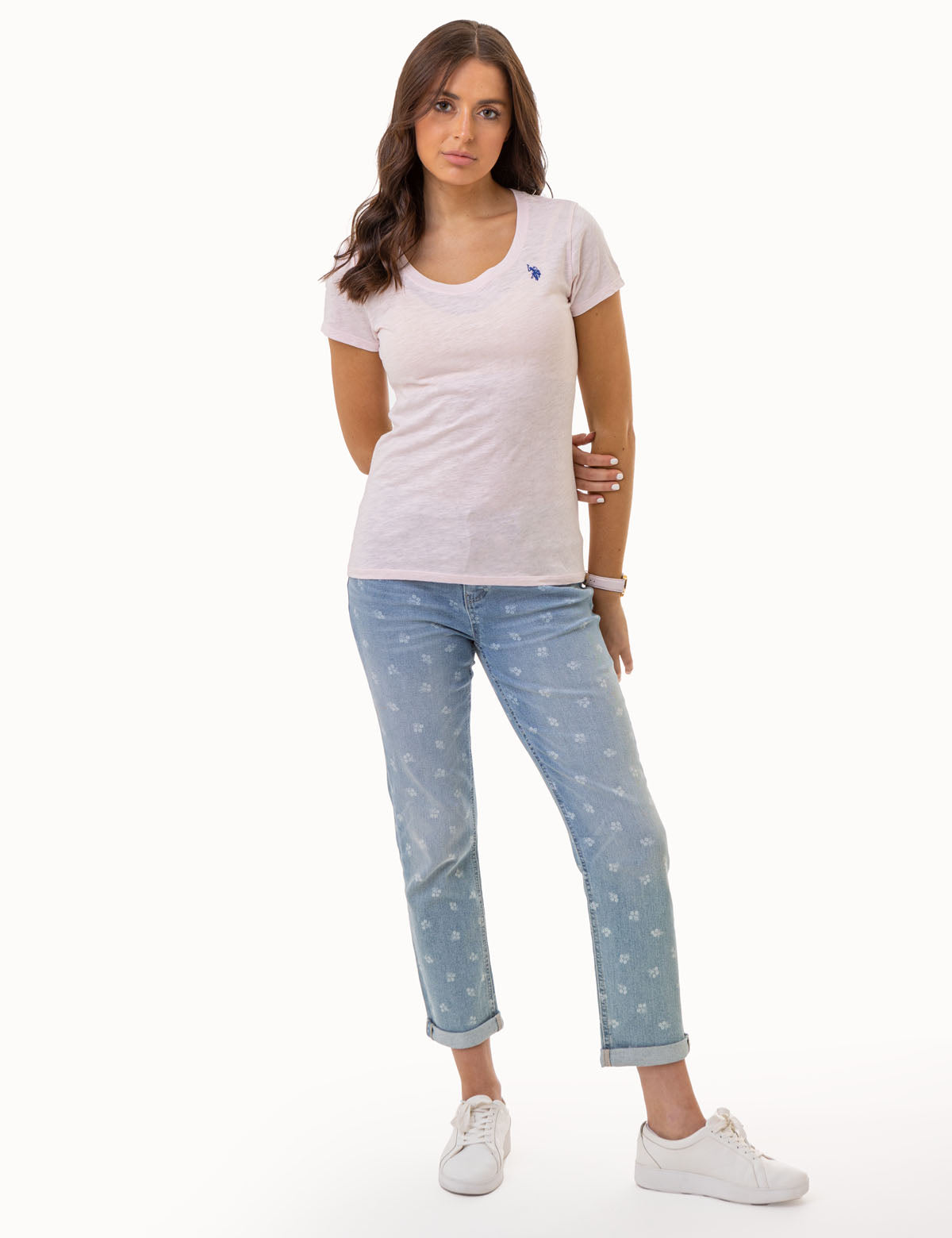 Women's Scoop Neck T-Shirt | 100% Cotton Short Sleeve Top